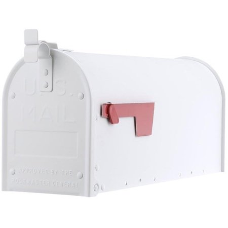GIBRALTAR MAILBOXES ADM11W01 Mailbox, 800 cuin Capacity, Aluminum, Powdered, 69 in W, 208 in D, 912 in H, White ADM11WAM